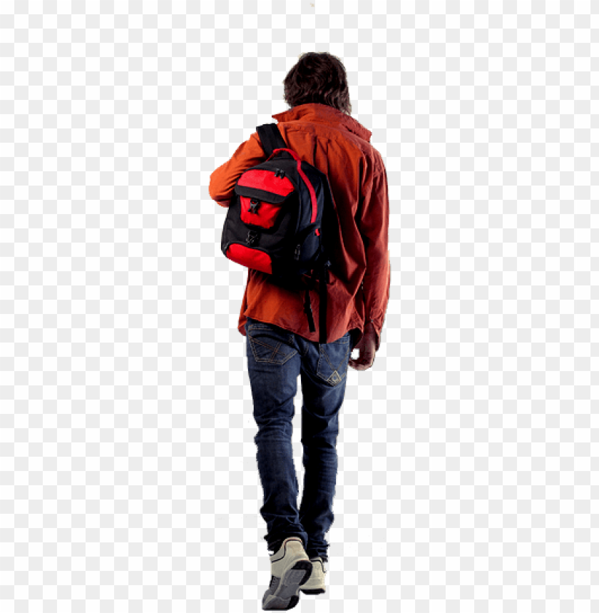 Man Walking Away - Backpack PNG Transparent With Clear Background ID 185751