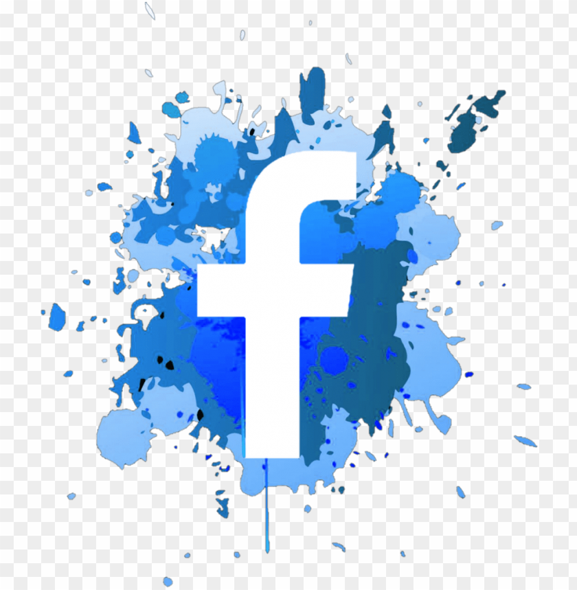Mancha Facebook Face Social Blue Logo De Facebook Como Mancha Png Image With Transparent Background Toppng