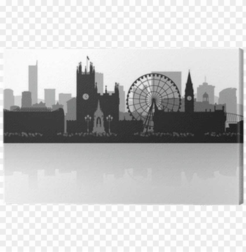 manchester city logo, city skyline, new york city skyline, city skyline silhouette, manchester united logo, manchester united