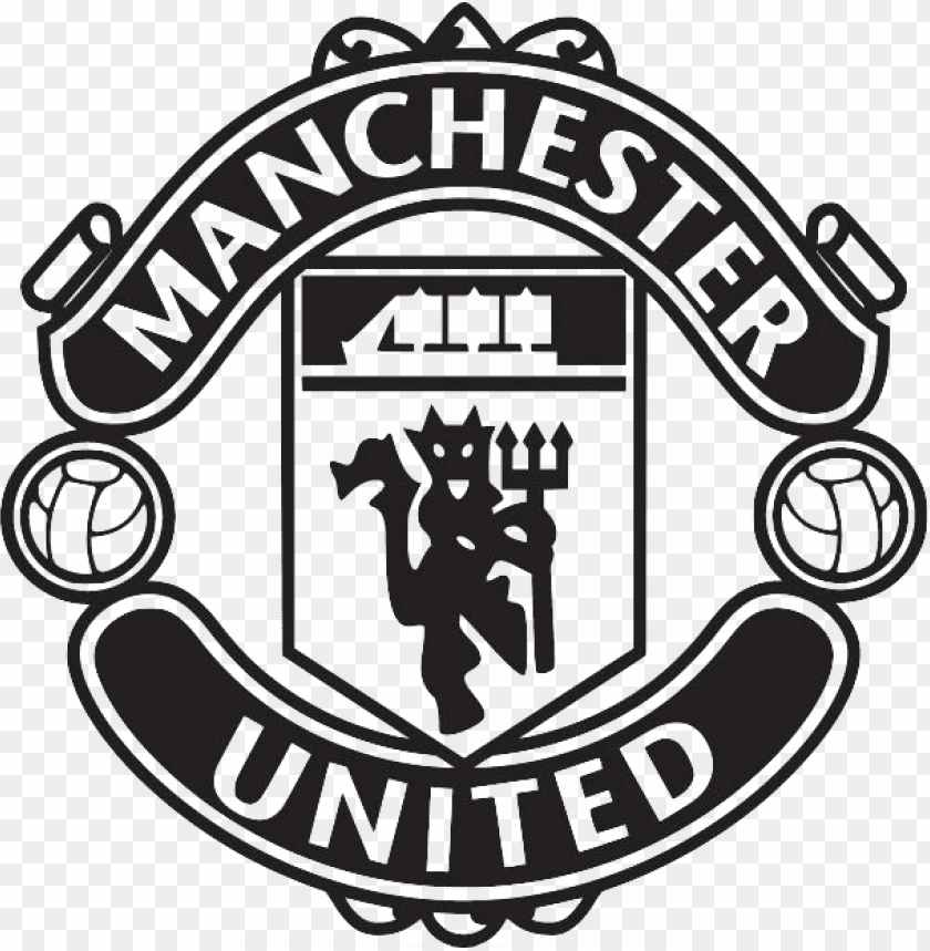 Manchester United Black Logo PNG Image With Transparent Background TOPpng