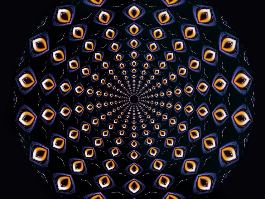 mandala, fractal, pattern, symmetry, abstraction