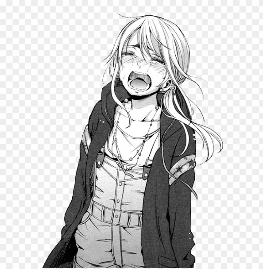 manga drawing anime crying - manga girl cryi PNG image with transparent  background | TOPpng