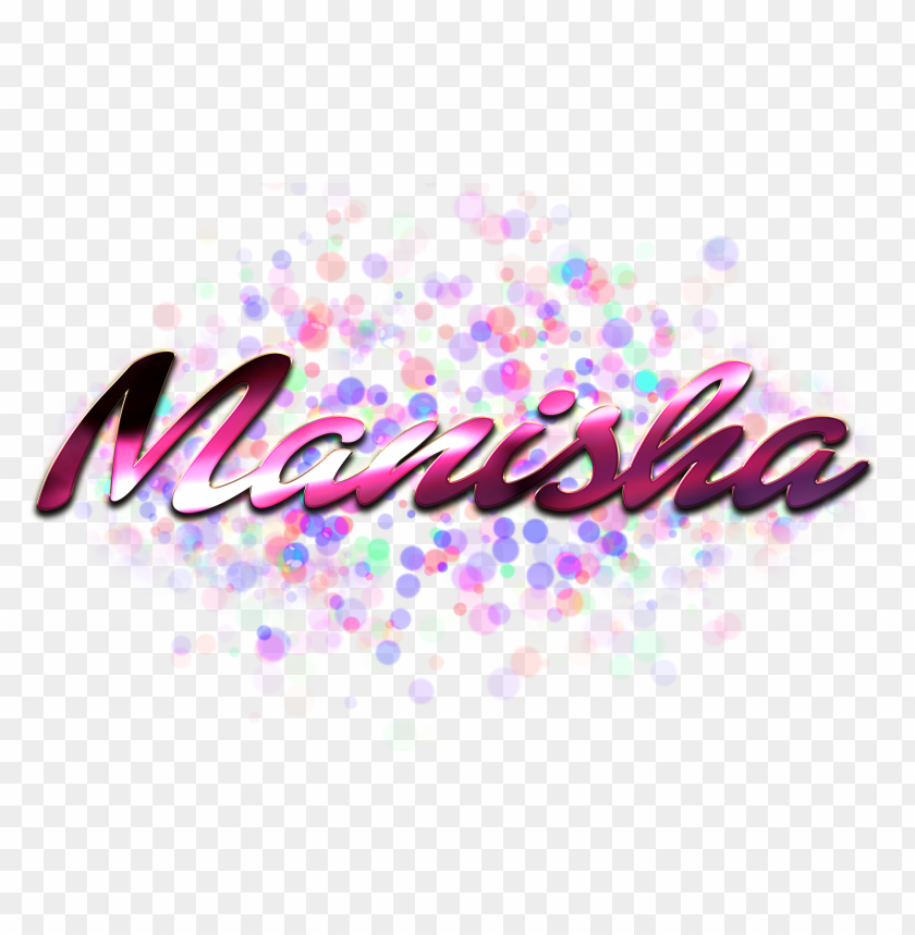 manisha name logo bokeh png PNG image with no background - Image ID 36810