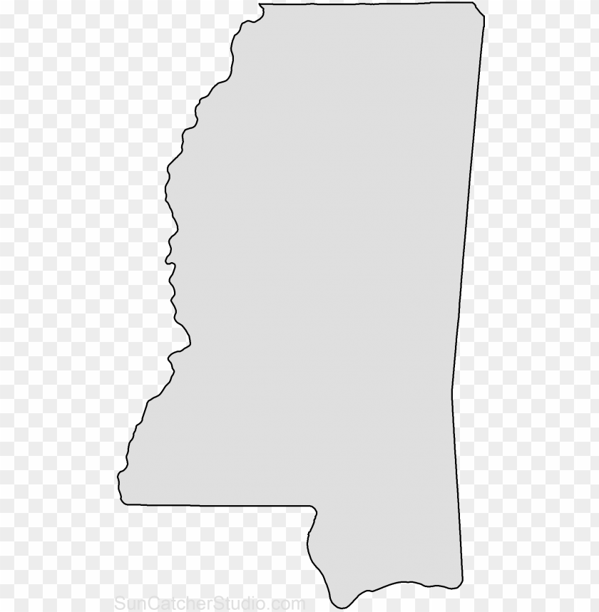 Map Outline State Outline Map Puzzle Us States Mississippi State