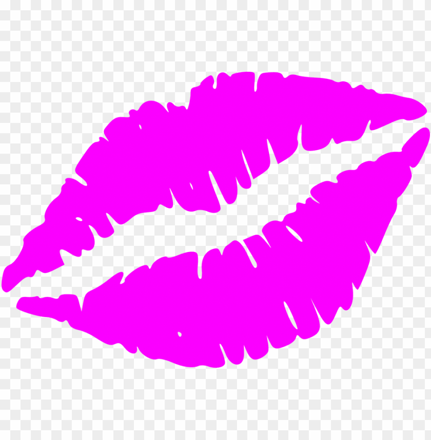 marca de beijo rosa