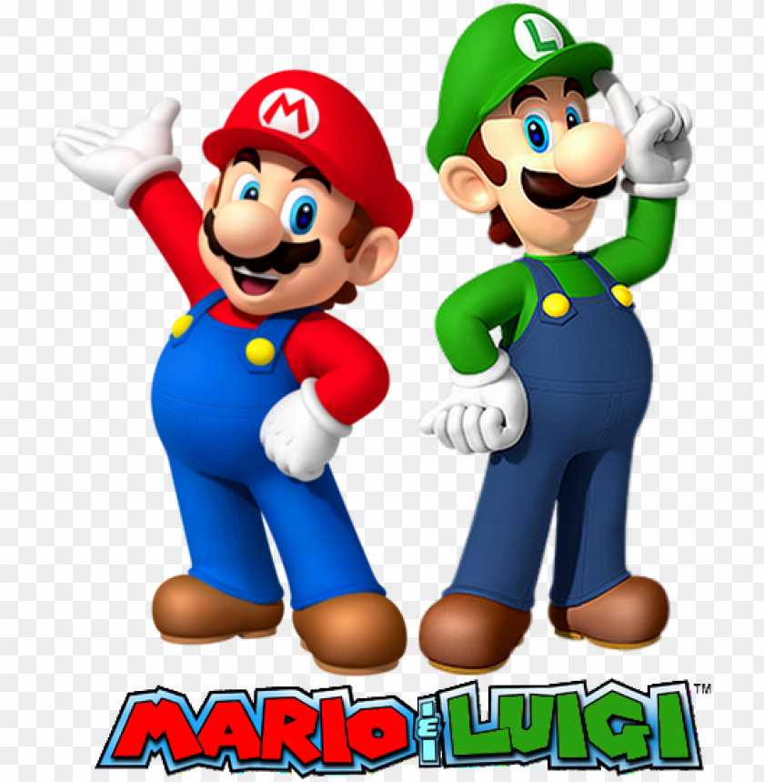 Mario Luigi Sleepover - Mario And Luigi Bros PNG Transparent With Clear Background ID 229000