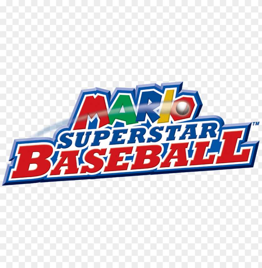 mario superstar baseball logo mario superstar baseball gamecube game PNG transparent with Clear Background ID 188871