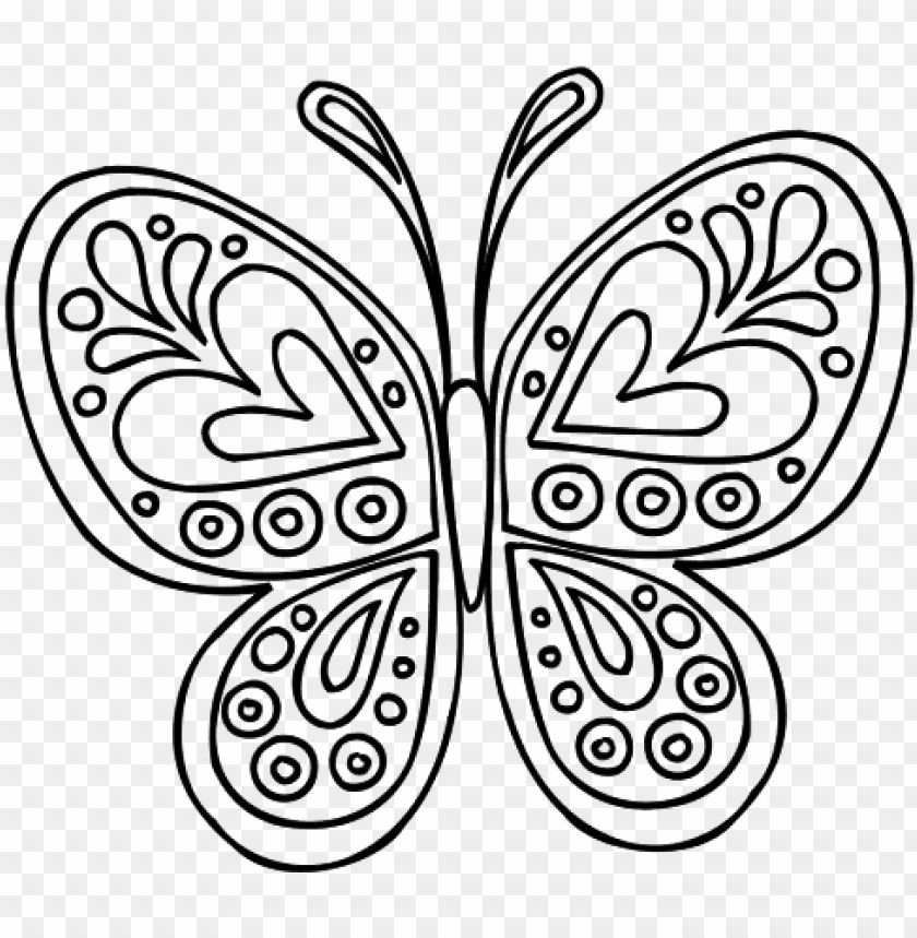 mariposas www - dibujosfaciles - es - mandalas de mariposas para colorear P...