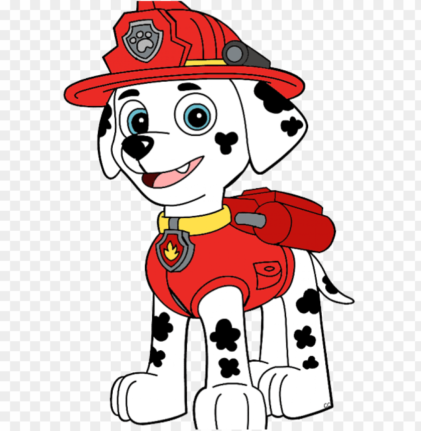 free PNG marshall paw patrol cartoon paw patrol clip art cartoon - marshall paw patrol sv PNG image with transparent background PNG images transparent