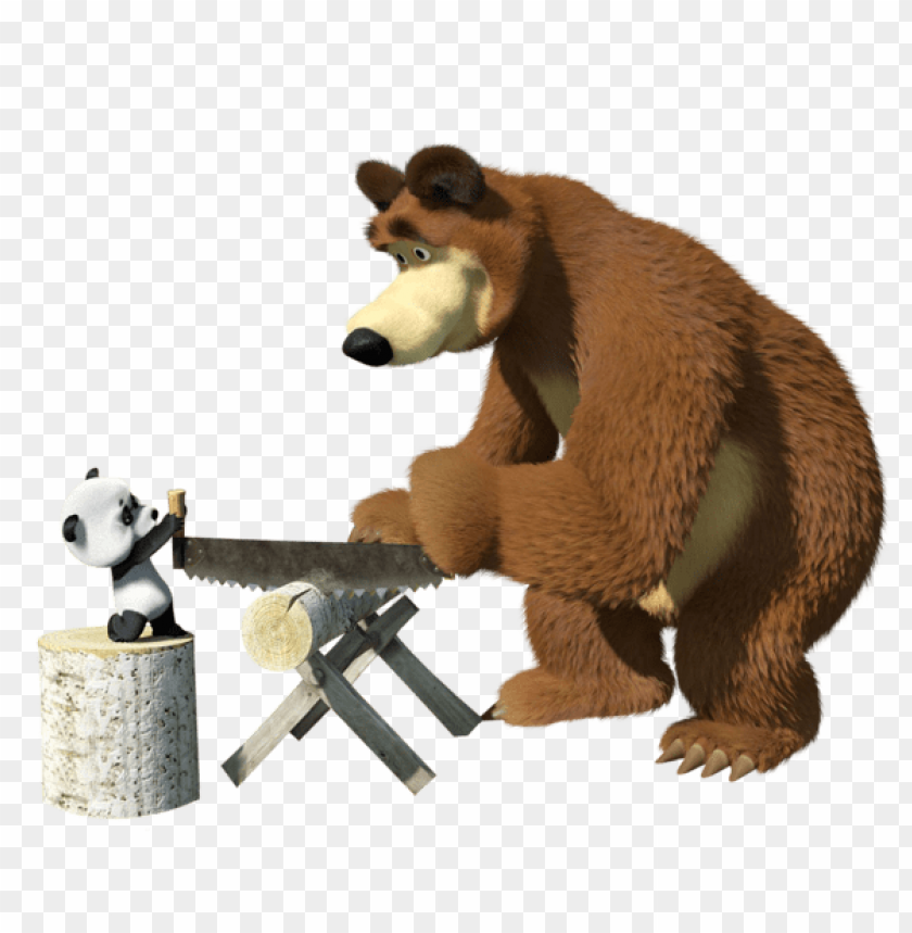 Download masha and the bear cartoon transparent clipart png photo | TOPpng