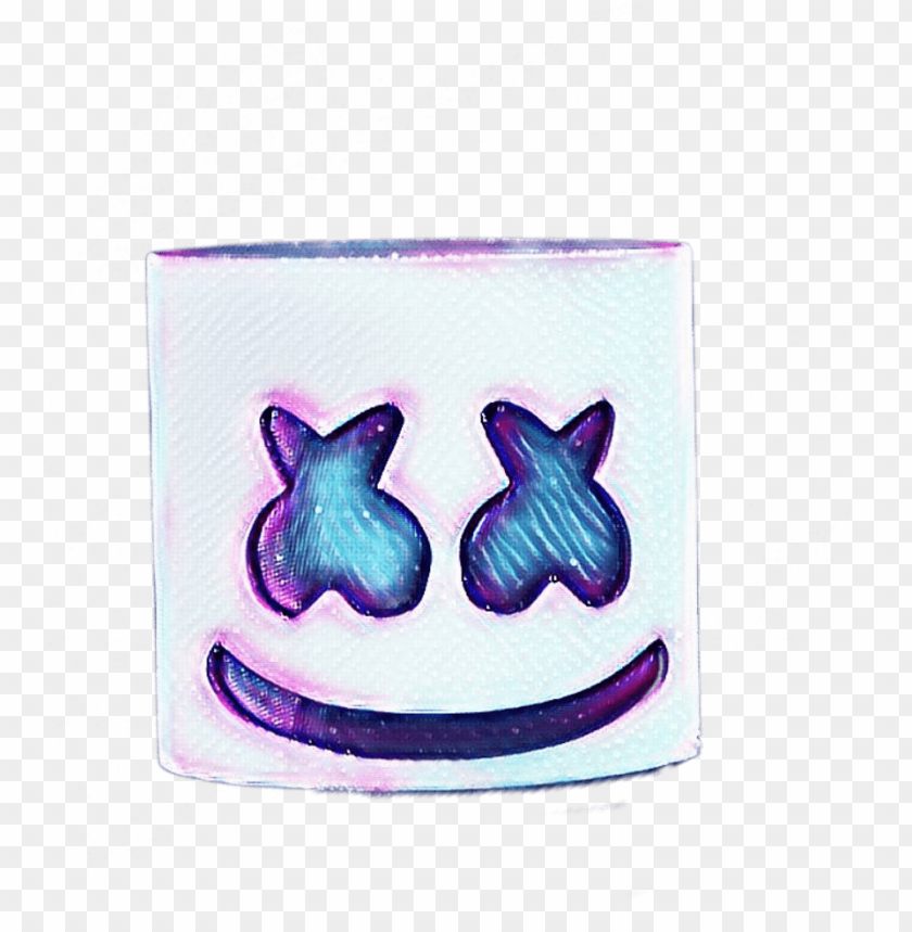 Mask Sticker Marshmello Galaxy Mask Marshmello Png Image With Transparent Background Toppng
