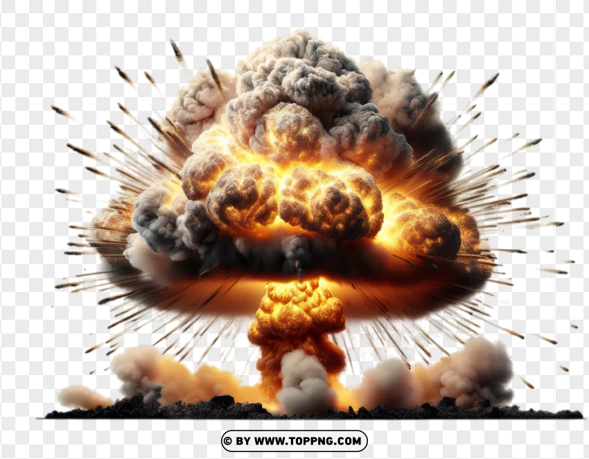 Massive Explosion Image PNG Transparent Background