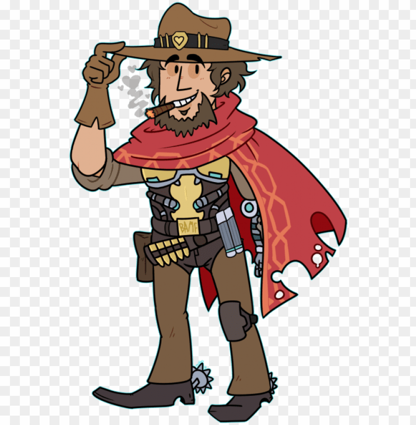 Mccree Cowboyby Maskarie Cowboy Mccree Png Image With - mccree roblox