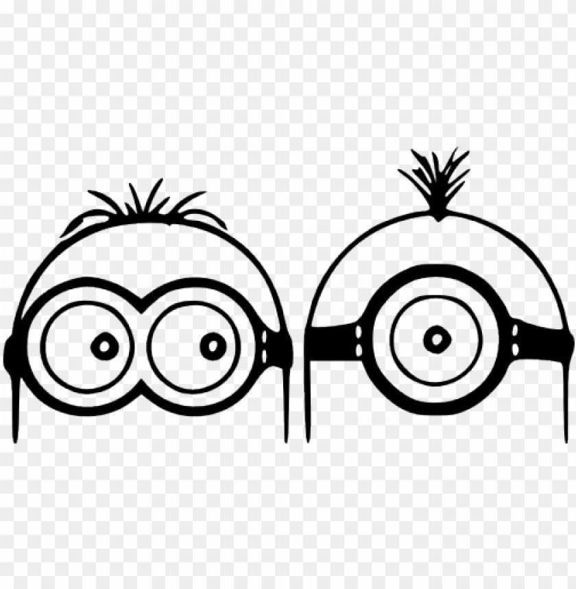 me 2 minions minions black and white PNG transparent with Clear Background ID 182907