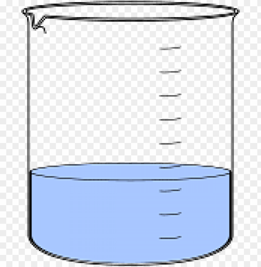 Measuring Beaker With Blue Liquid PNG Image With Transparent Background