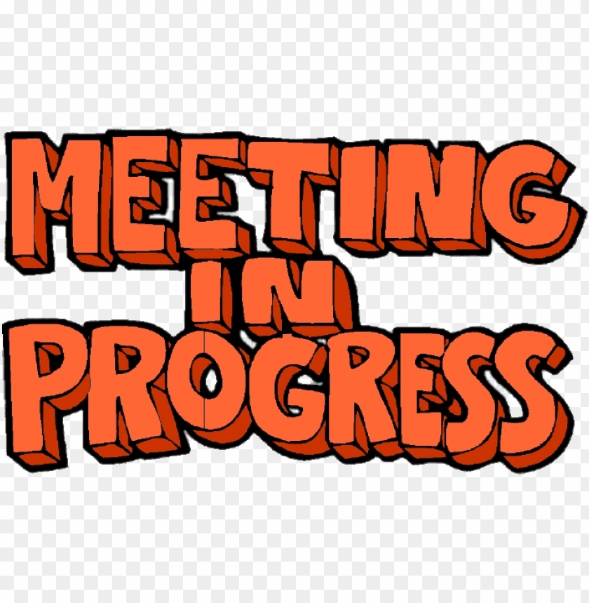 meeting in progress letters PNG transparent with Clear Background ID 118588