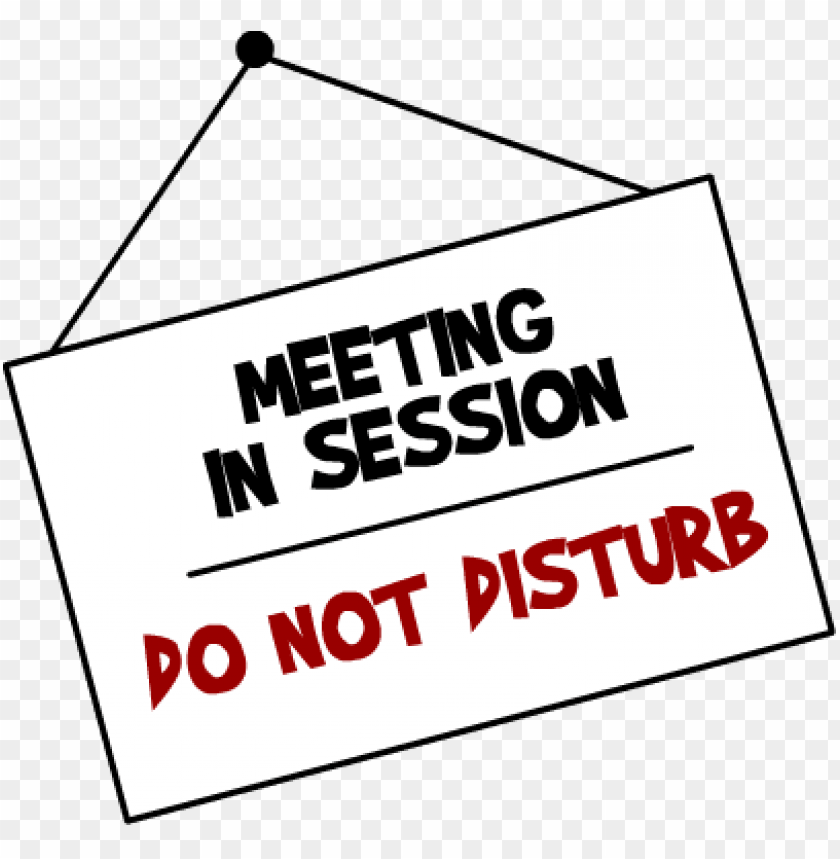 miscellaneous, meeting signs, meeting in session notice, 