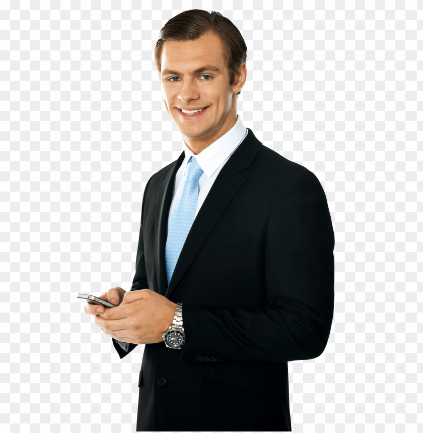 Transparent background PNG image of men in suit - Image ID 19053
