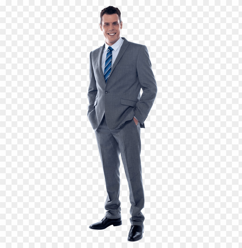 Transparent background PNG image of men in suit - Image ID 19252