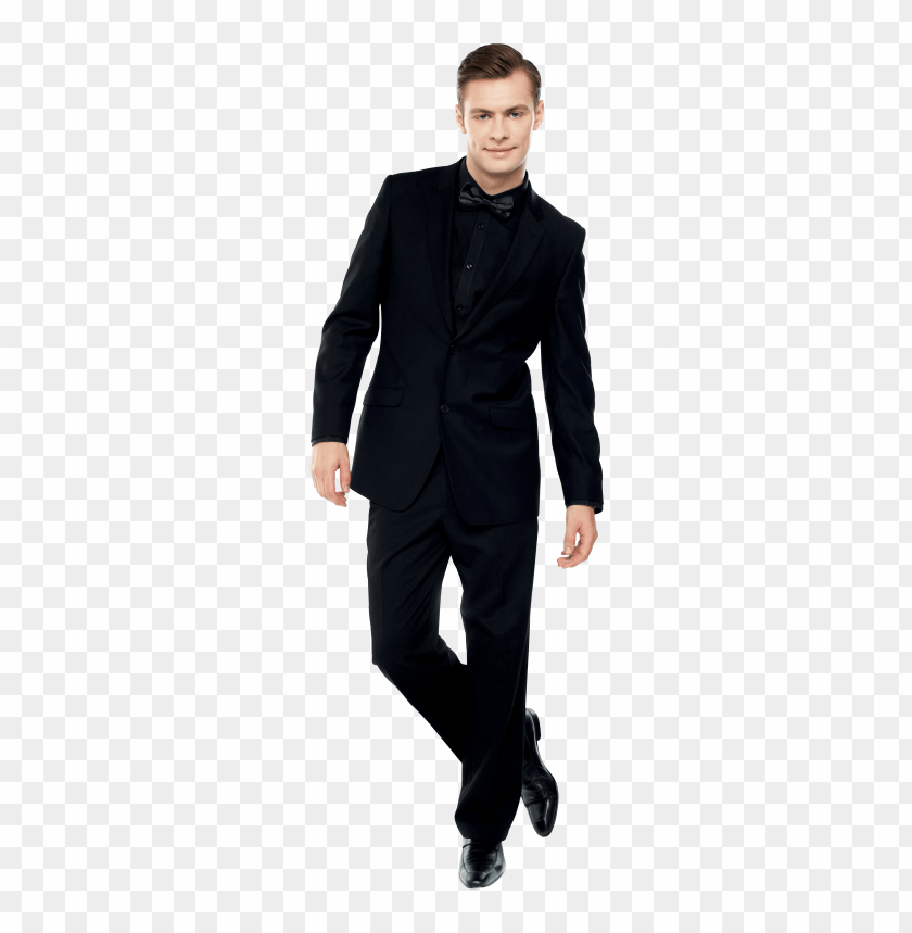 Transparent background PNG image of men in suit - Image ID 20452