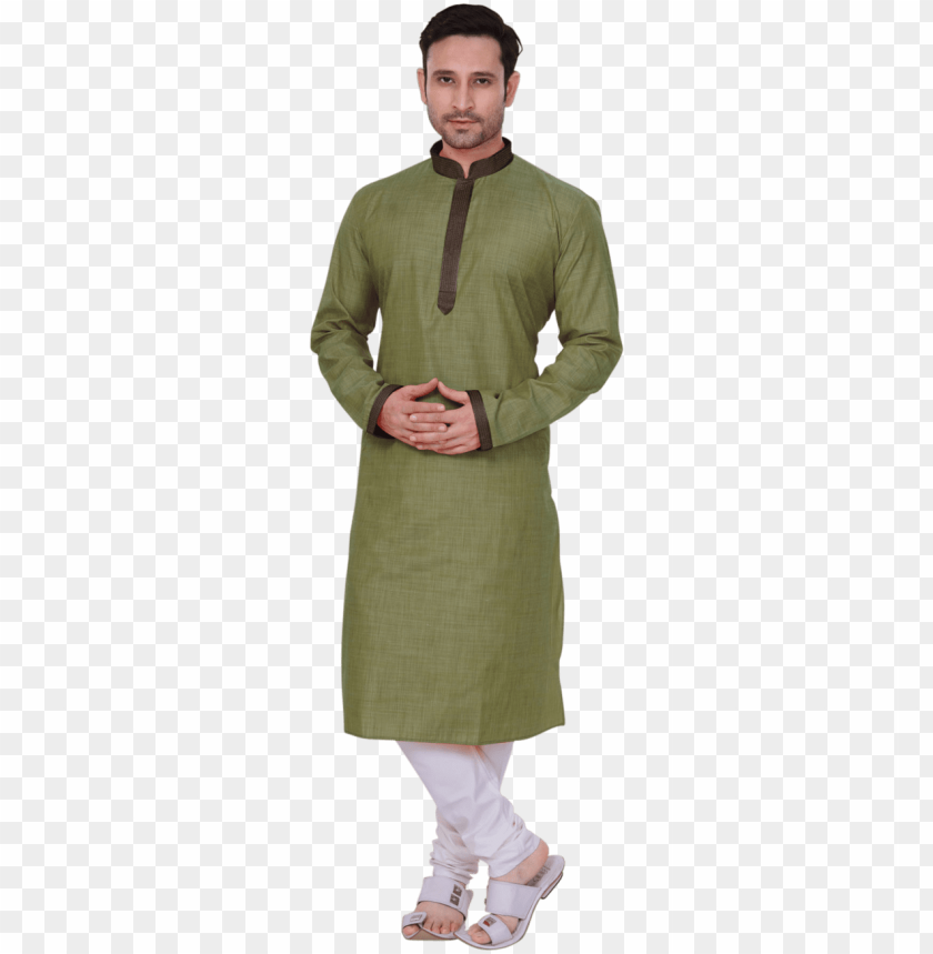 Mens Kurta With Churidar - Kurta Olive Green For Me PNG Transparent With Clear Background ID 250915