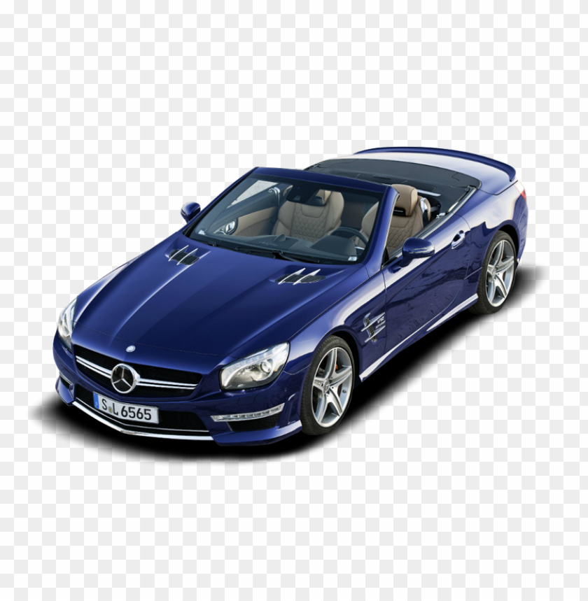 Mercedes-benz Roadster Blue PNG Transparent Background