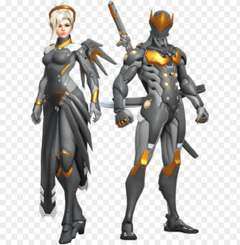 Mercy And Genji Skins - Overwatch League Skins Twitch PNG Transparent ...