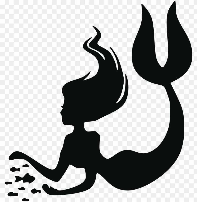 Download Mermaid Silhouette Png Png Freeuse Little Mermaid Silhouette Png Image With Transparent Background Toppng