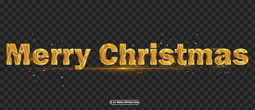 Merry 2023 Christmas Golden Design Png