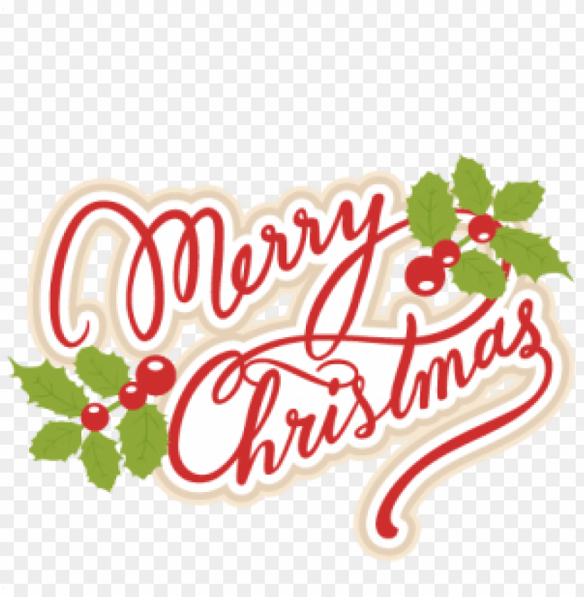 Merry Christmas Playful Text PNG Image With Transparent Background
