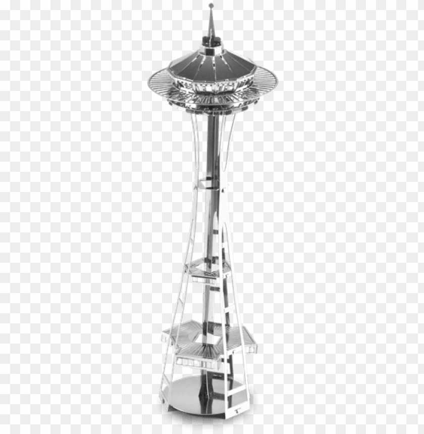 free PNG metal earth architecture - metal earth 3d: seattle space needle model PNG image with transparent background PNG images transparent