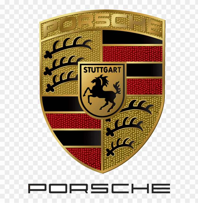 Transparent PNG Image Of Metal Logo Porsche - Image ID 68141 | TOPpng