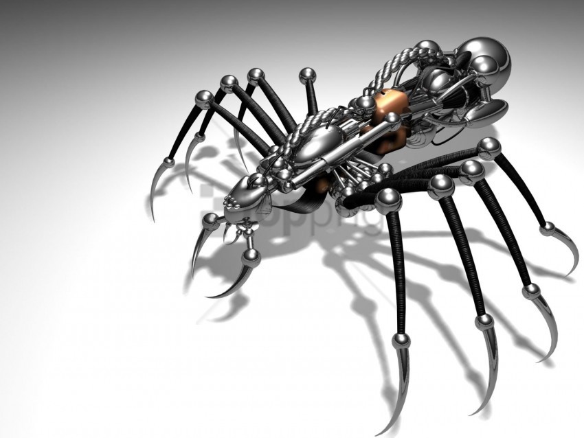 metal robotic scorpion shadow surface wallpaper background best stock photos - Image ID 141922