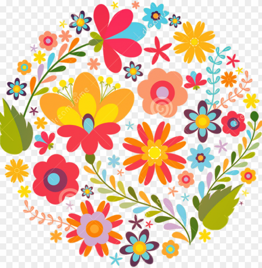 free PNG mexican mexico beautiful colorful flower - mexican flowers vector PNG image with transparent background PNG images transparent