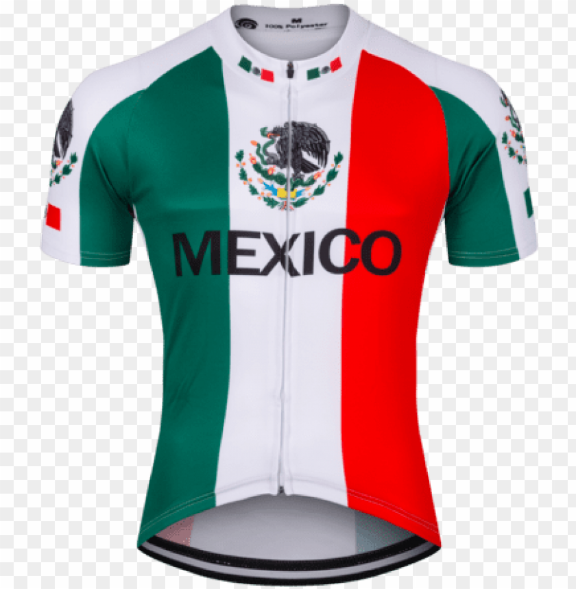Mexico Mexican Flag Cycling Jersey - Mexico Flag Jersey PNG Transparent With Clear Background ID 228464