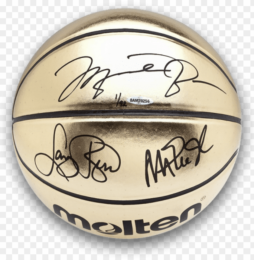 free PNG michael jordan signed gold basketball PNG image with transparent background PNG images transparent