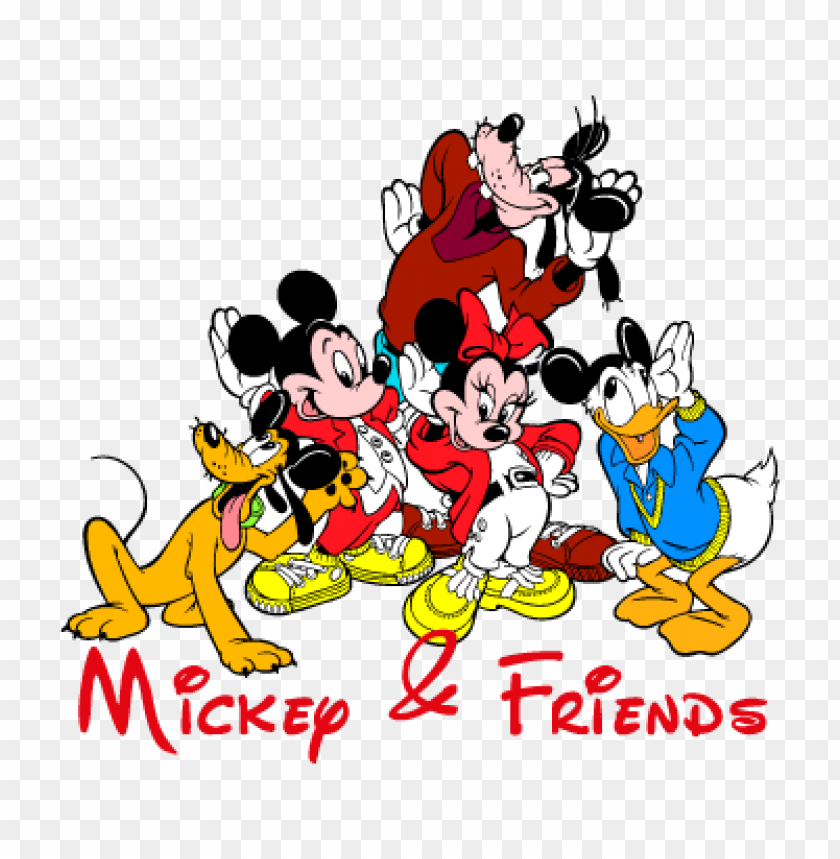  mickey friends vector logo free - 464899