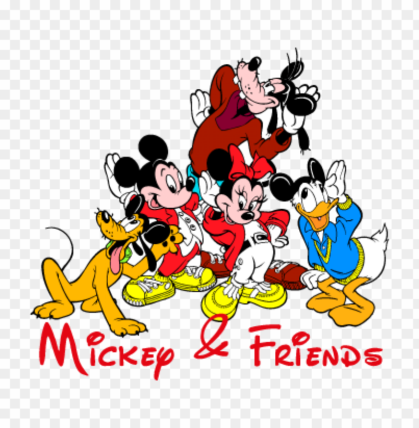 Mickey Friends Vector Logo Free Toppng