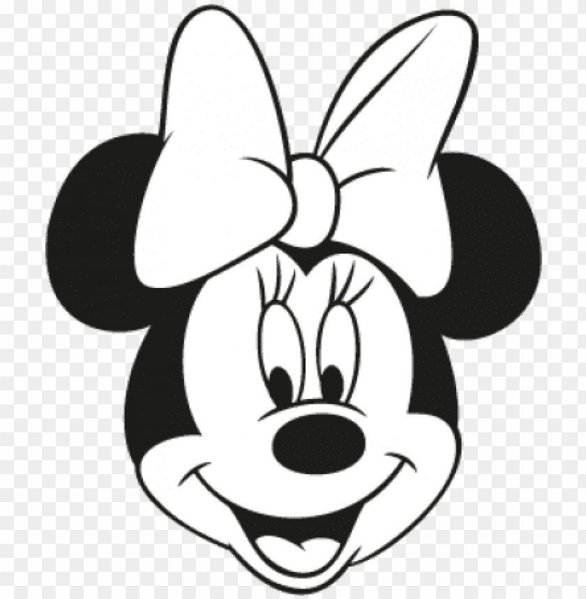 mickey mouse face black and white collection minnie blanco y negro PNG transparent with Clear Background ID 184677