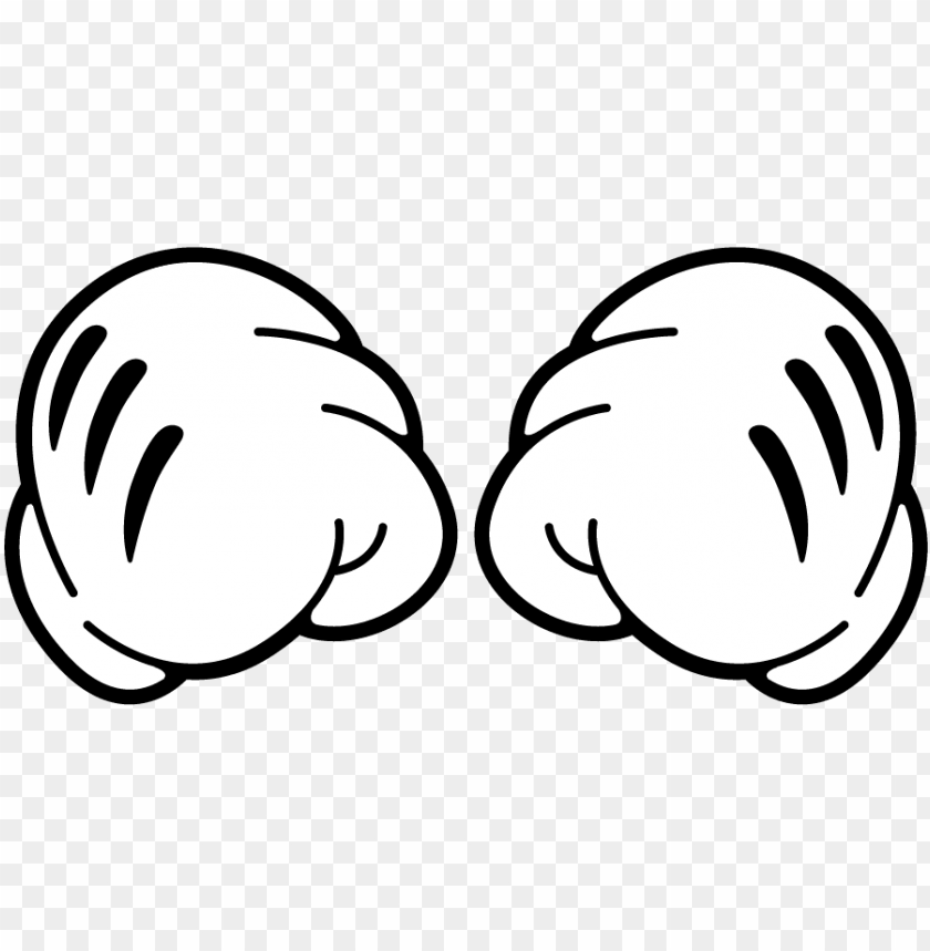 Mickey Mouse Hand - Mickey Mouse Cartoon Glove PNG Transparent With Clear Background ID 170649