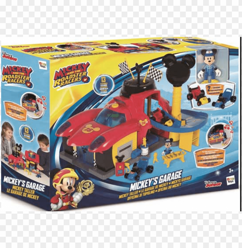mickey mouse roadster racers garage