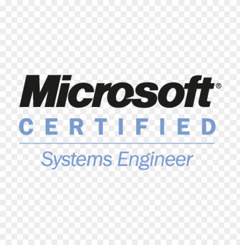 microsoft certified systems engineer vector logo@toppng.com