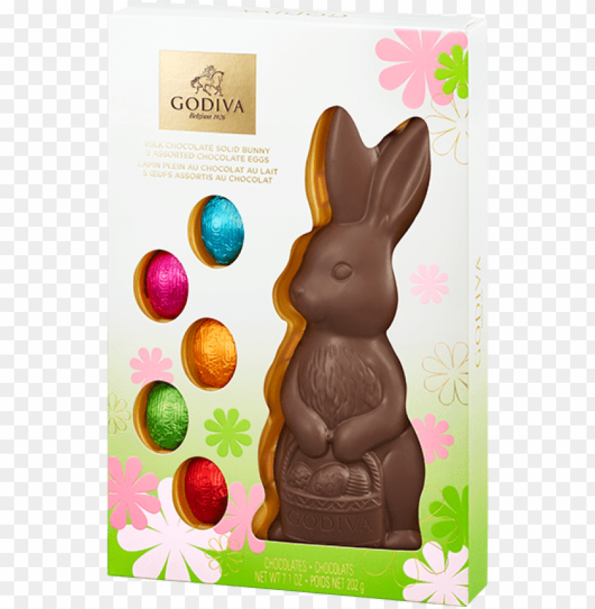 free PNG milk chocolate bunny & 5 chocolate eggs - chocolate PNG image with transparent background PNG images transparent