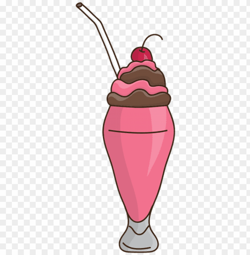 milkshake dessert strawberry transparent  - frappes de fresa animados, dessert