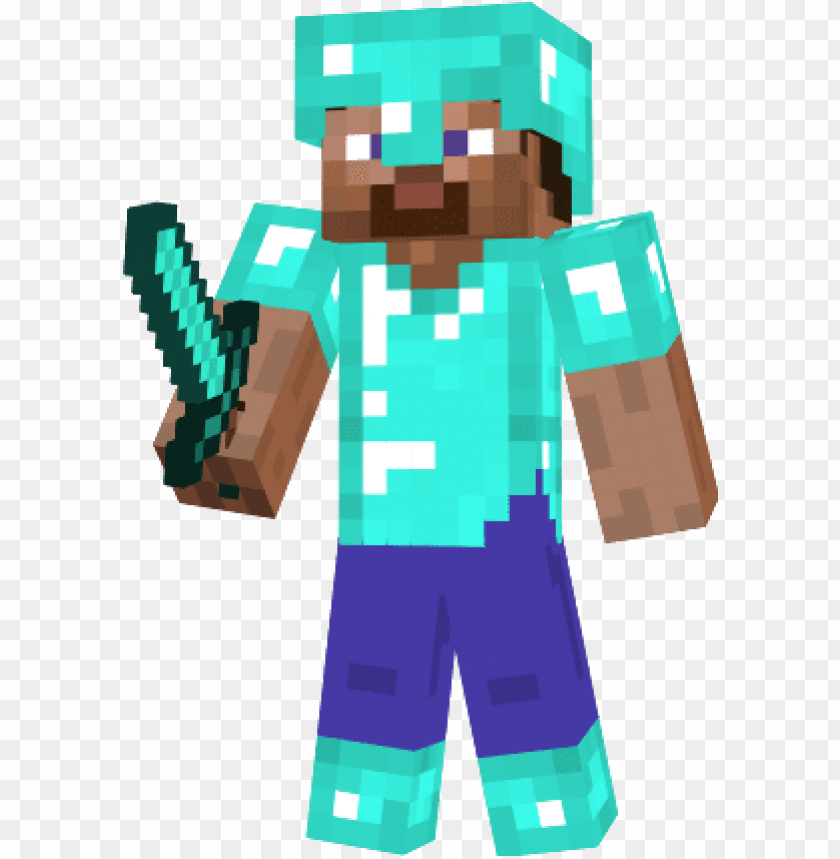 free PNG minecraft diamond steve png - minecraft diamond steve paper craft PNG image with transparent background PNG images transparent