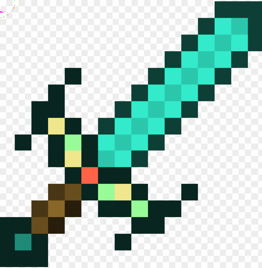 minecraft diamond sword png - minecraft story mode enchanted diamond sword PNG image with transparent background@toppng.com