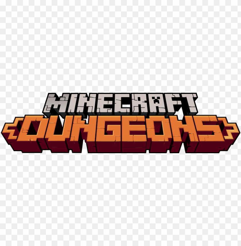 Minecraft Dungeons Logo - Graphic Desi PNG Transparent Background