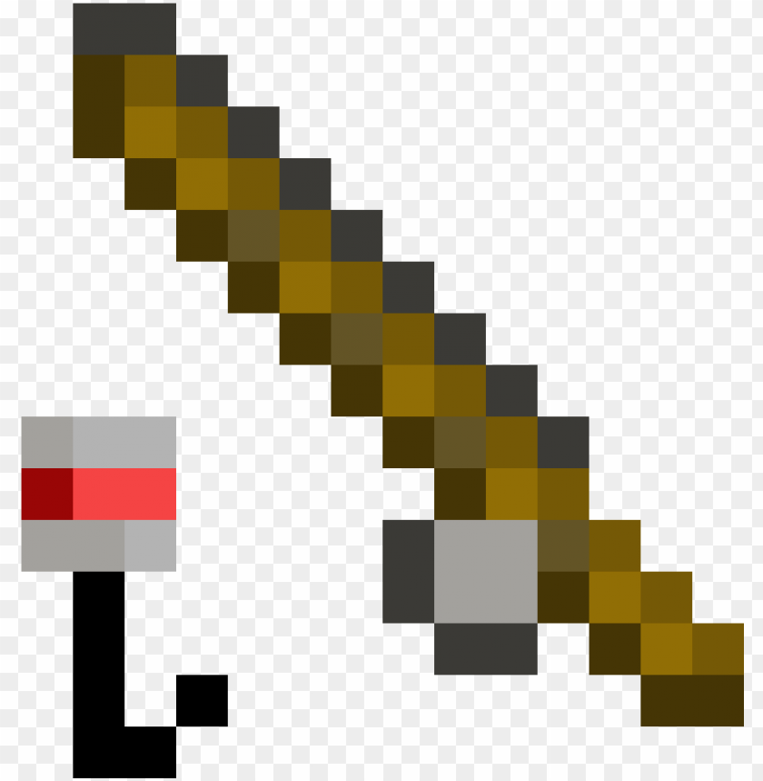 minecraft fishing rod by triptrax1 - fishing rod hook minecraft PNG image with transparent background@toppng.com