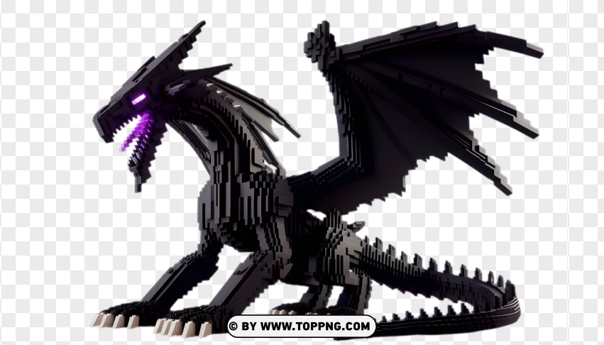 Minecraft Monsters Ender Dragon PNG Transparent Background