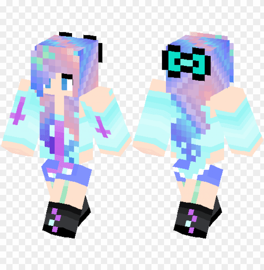 Minecraft Pastel Goth Girl Ski Png Image With Transparent